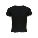 Only Black Polyester T-Shirt